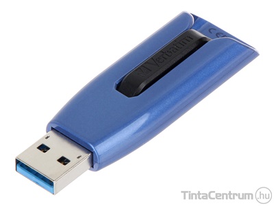 VERBATIM pendrive, 64GB, USB 3.0, "V3 MAX", kék/fekete