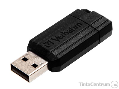 VERBATIM pendrive, 8GB, USB 2.0, "PinStripe", fekete