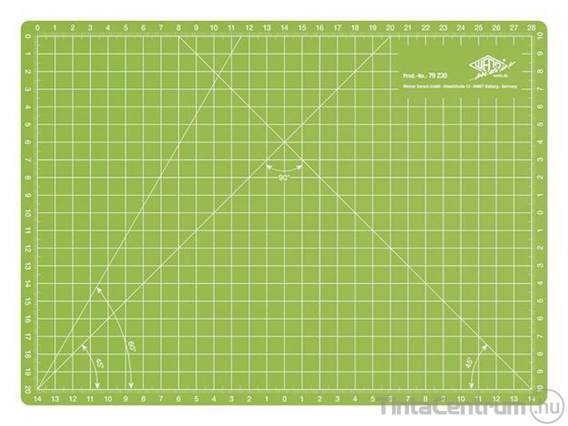 Vágóalátét, barkácsoláshoz, A4, WEDO "Comfortline", zöld