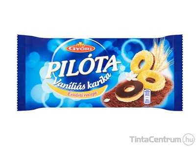 Vaníliás karika, 300g, GYŐRI "Pilóta", étcsokoládés