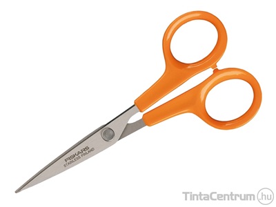 Varróolló, 13cm, FISKARS "Classic", narancssárga