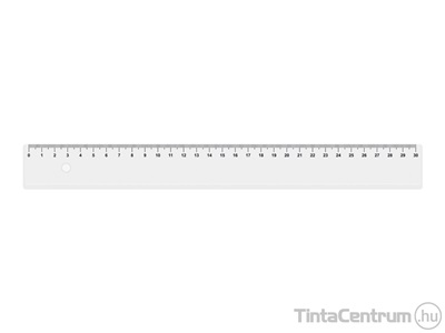 Vonalzó, műanyag, 30cm, egyenes