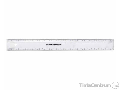 Vonalzó, műanyag, 30cm, egyenes, STAEDTLER