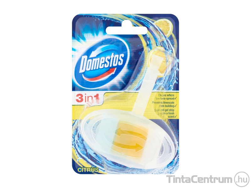 WC frissítő rúd, illatgéllel, 40g, DOMESTOS "3in1", citrus