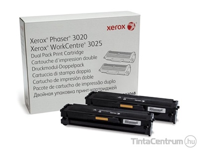 Xerox 3020/3025 fekete [2x1500 oldal] eredeti 2db-os toner csomag