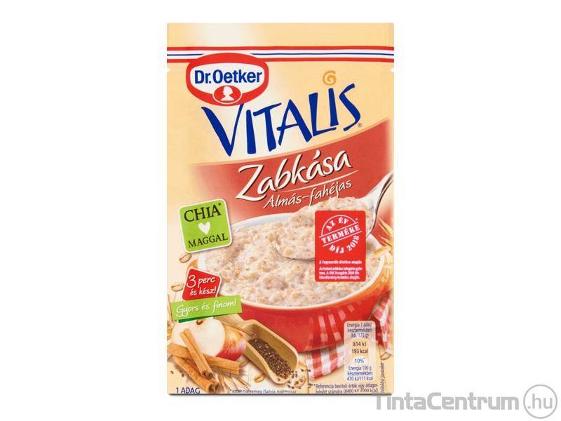 Zabkása, 48g, DR. OETKER "Vitalis", almás-fahéjas