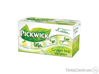 Zöld tea, filteres, 20x2g, PICKWICK "Zöld tea Variációk", citrom, jázmin, earl grey, borsmenta