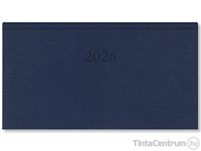 Zsebnaptár, heti, fekvő, 165×90mm, PD "Period Standard", kék (2026 évi)