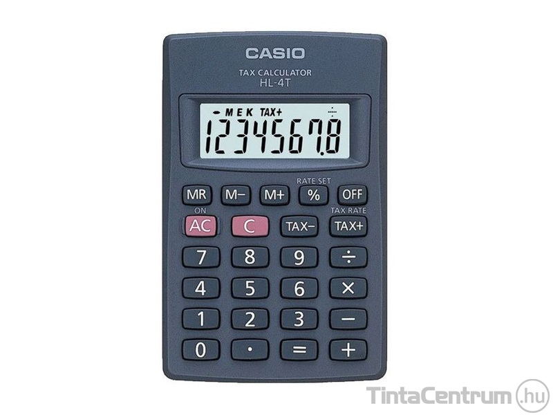 Zsebszámológép, 8 számjegy, CASIO "HL-4A"