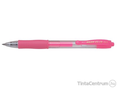 Zseléstoll, 0,37mm, nyomógombos, PILOT "G-2 Neon", pink