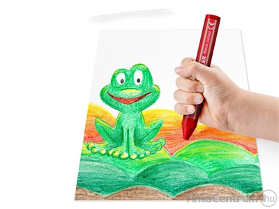 Zsírkréta, vastag, hatszögletű, STAEDTLER "Noris Junior", 12 különböző szín