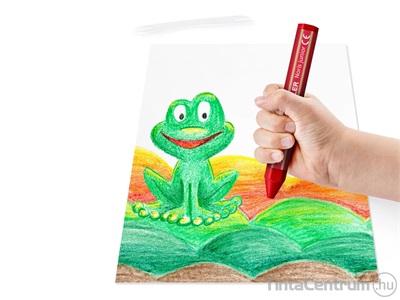 Zsírkréta, vastag, hatszögletű, STAEDTLER "Noris Junior", 6 különböző szín